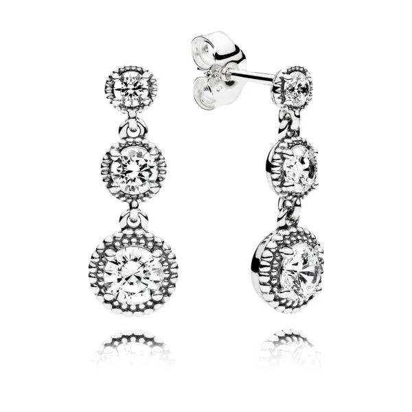 pandora eternal elegance pendants earrings 290742cz