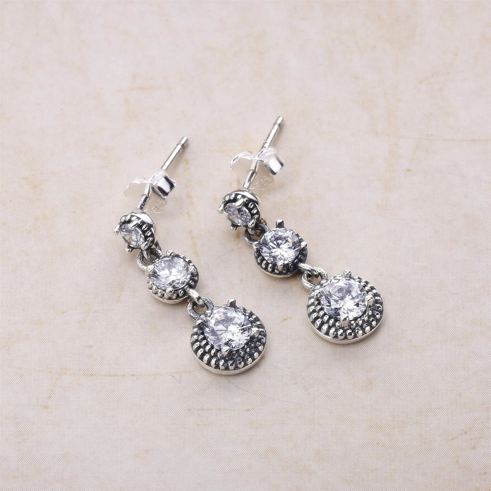 PANDORA Eternal Elegance Pendants Earrings - 290742CZ