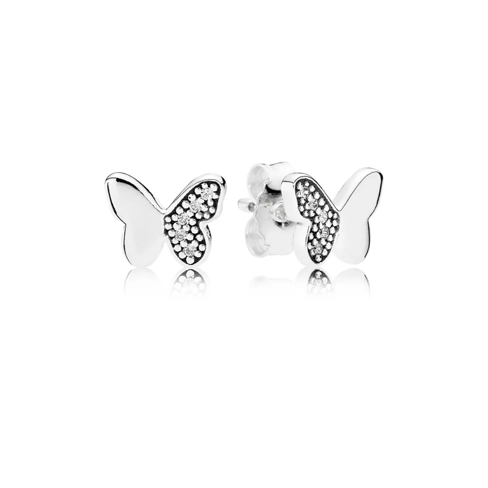 PANDORA Fluttering Butterflies Stud Earrings - 290693CZ