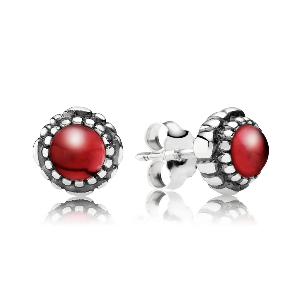 pandora january birthstone stud earrings 290543ga