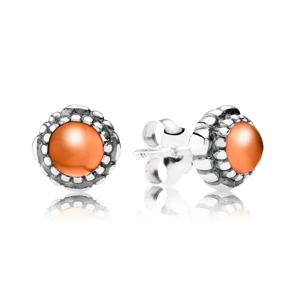 PANDORA July Birthstone Stud Earrings - 290543CAR