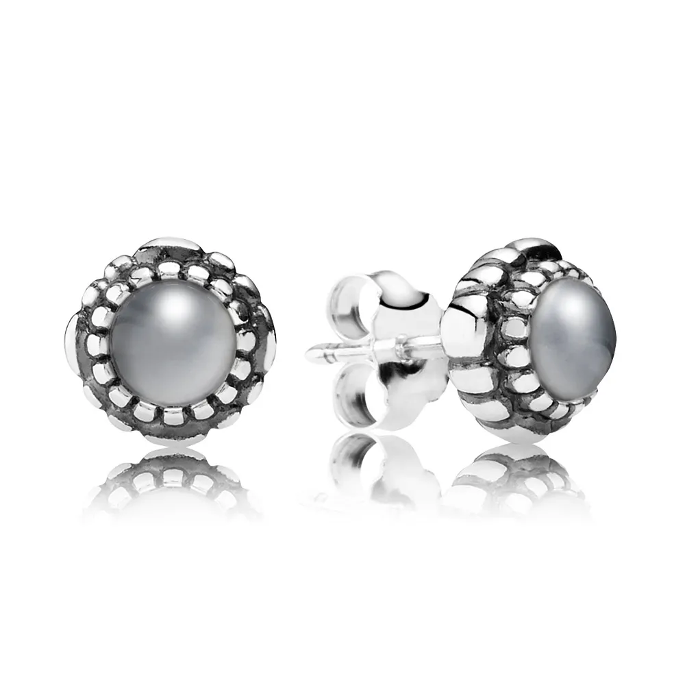 PANDORA June Birthstone Stud Earrings - 290543MSG