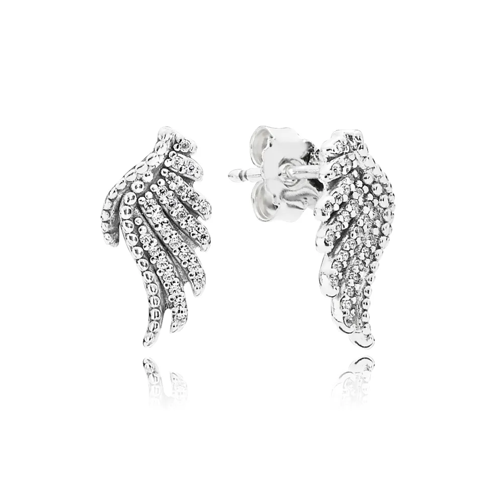 pandora majestic feathers stud earrings 290581cz