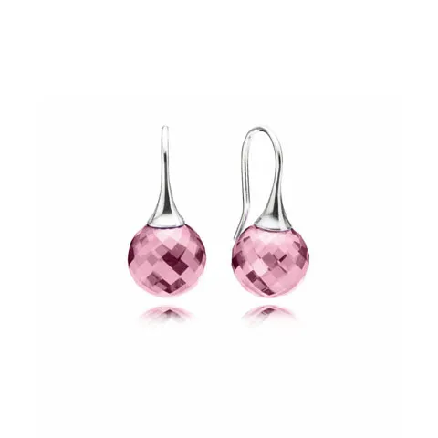 PANDORA Morning Dew, Pink Cz Earrings - 290552PCZ