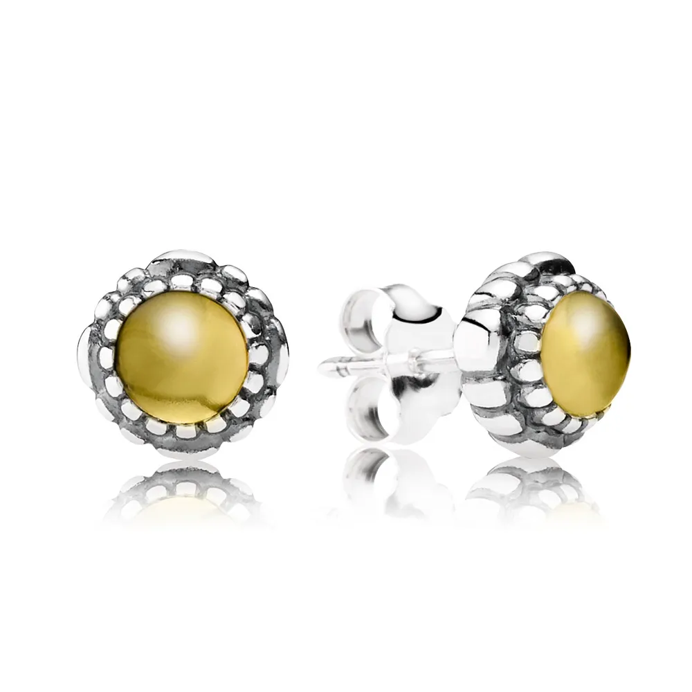 pandora november birthstone stud earrings 290543cig