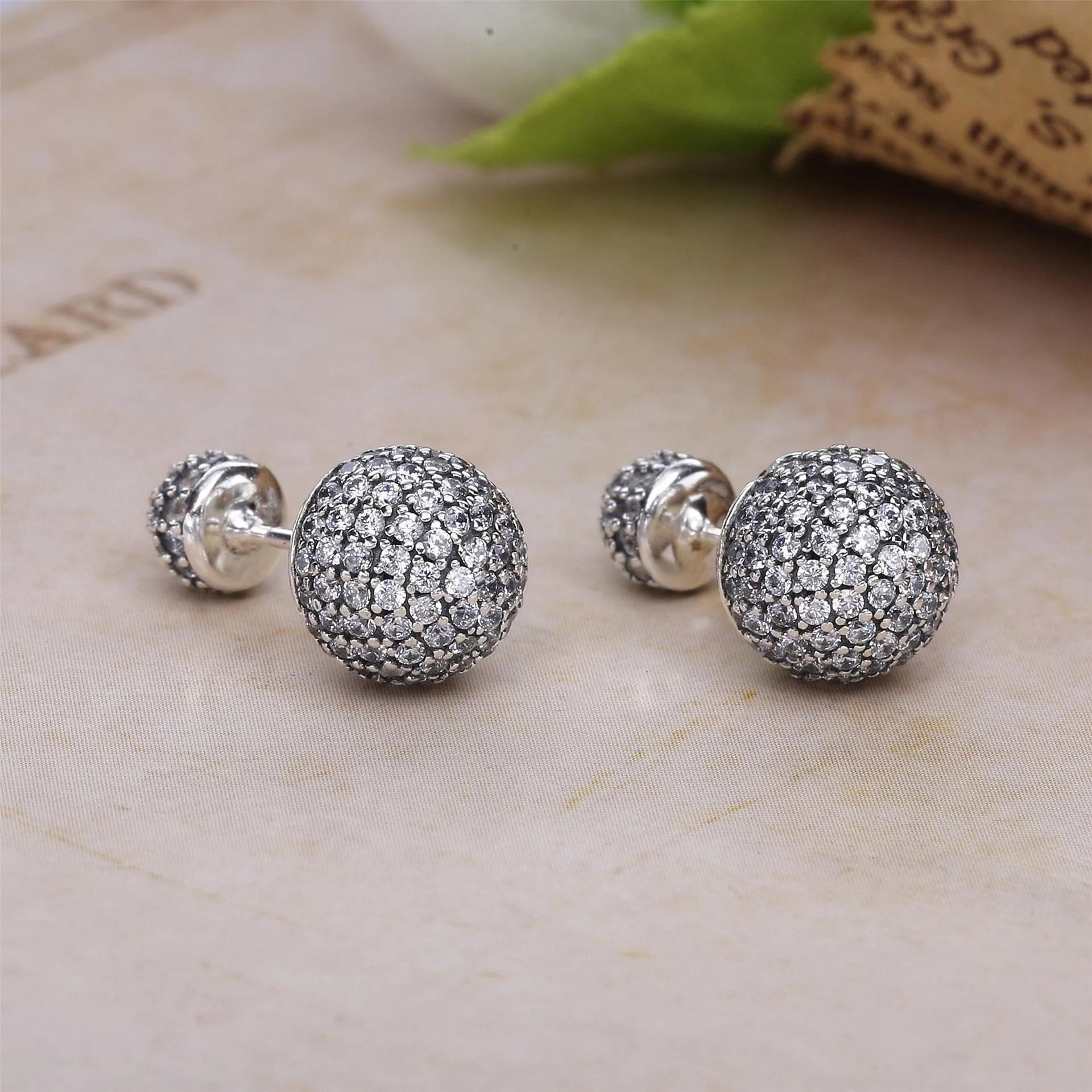 PANDORA Pavé Drops, Clear CZ Stud Earrings - 290737CZ