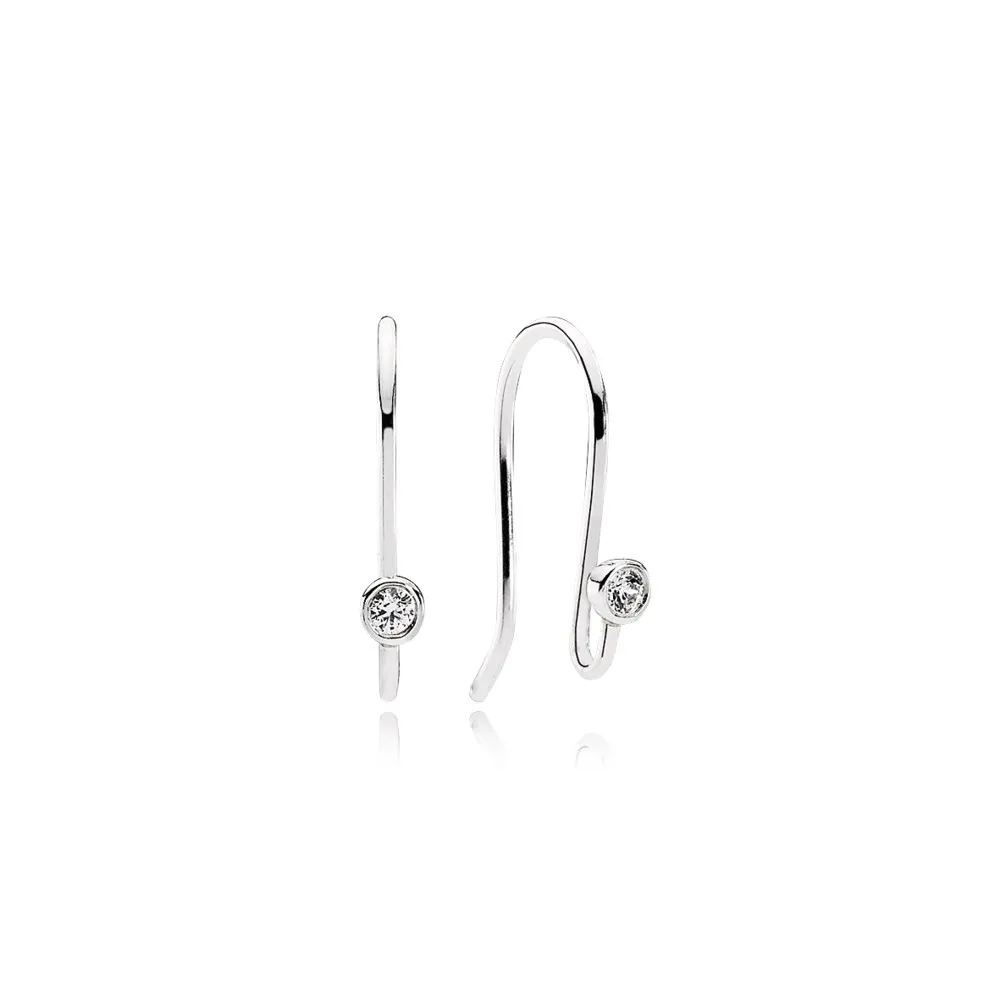 PANDORA Post Earrings, Clear CZ - 290677CZ