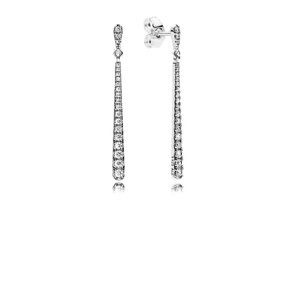 PANDORA Shooting Stars Dangle Earrings, Clear CZ - 296351CZ