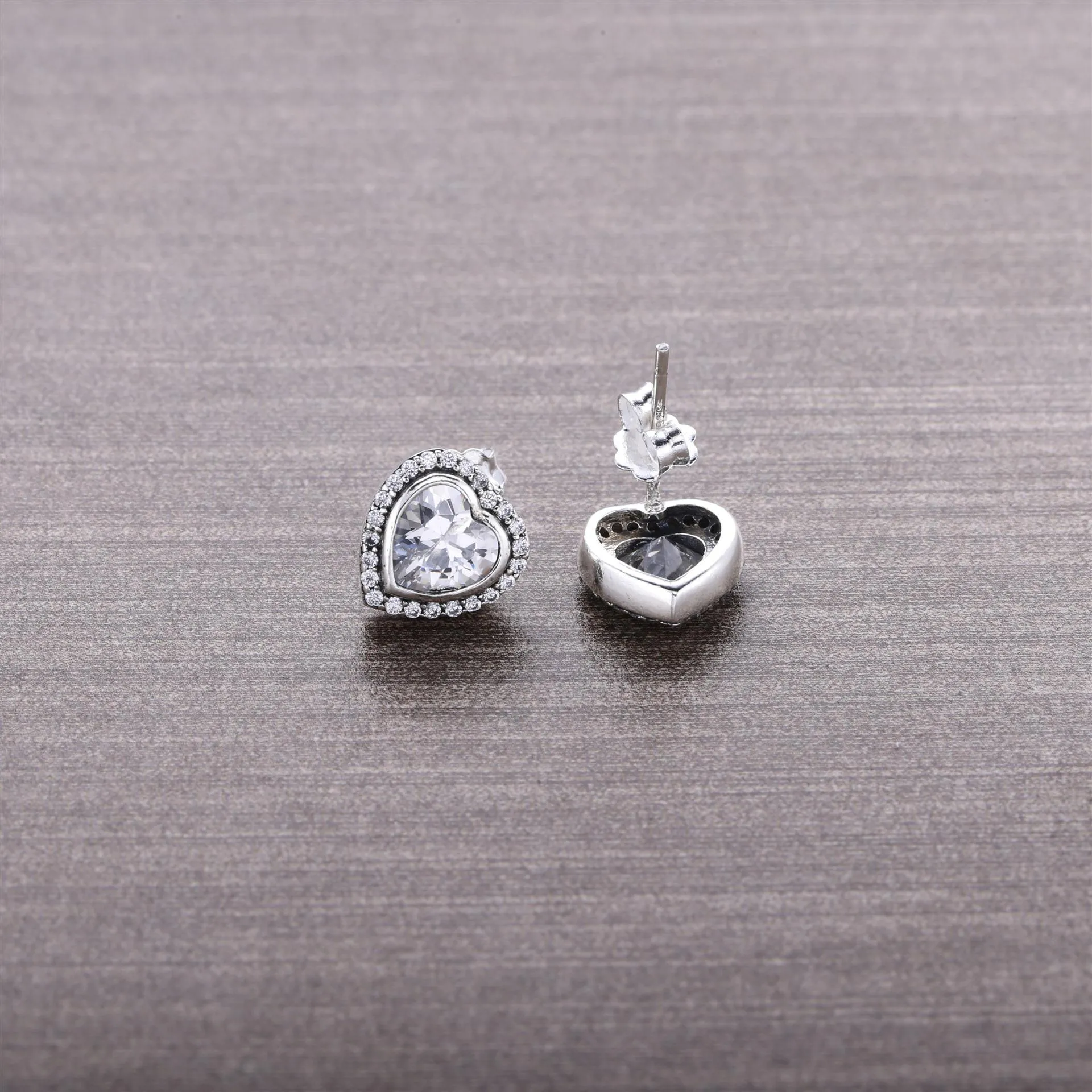 PANDORA Sparkling Hearts Stud Earrings - 290568CZ