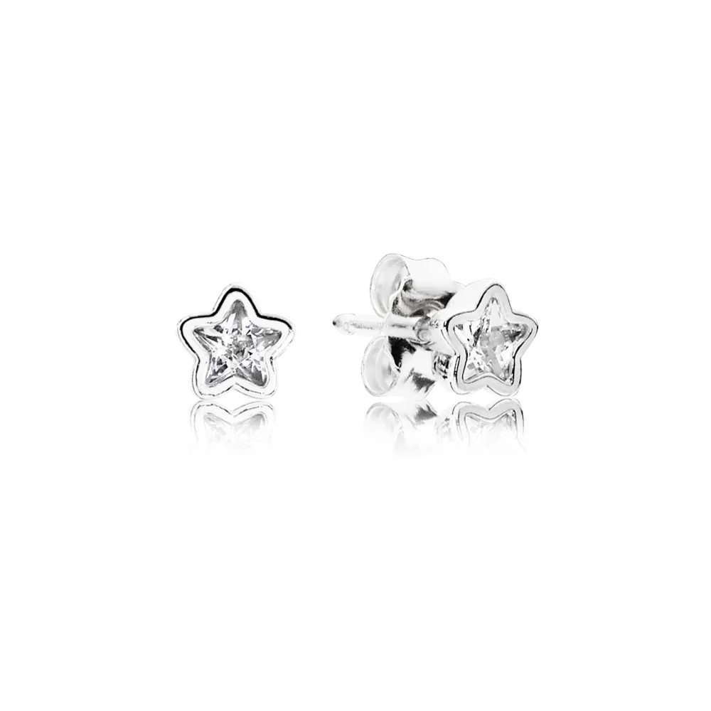 pandora star shine stud earrings 290597cz