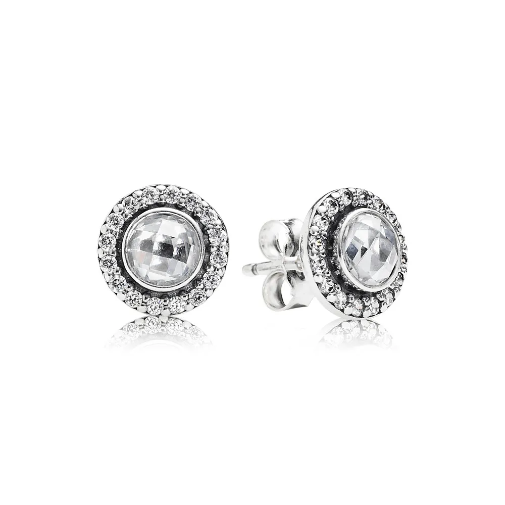 PANDORA Statement Pink Sparkling Stud Earringst - 290553PCZ