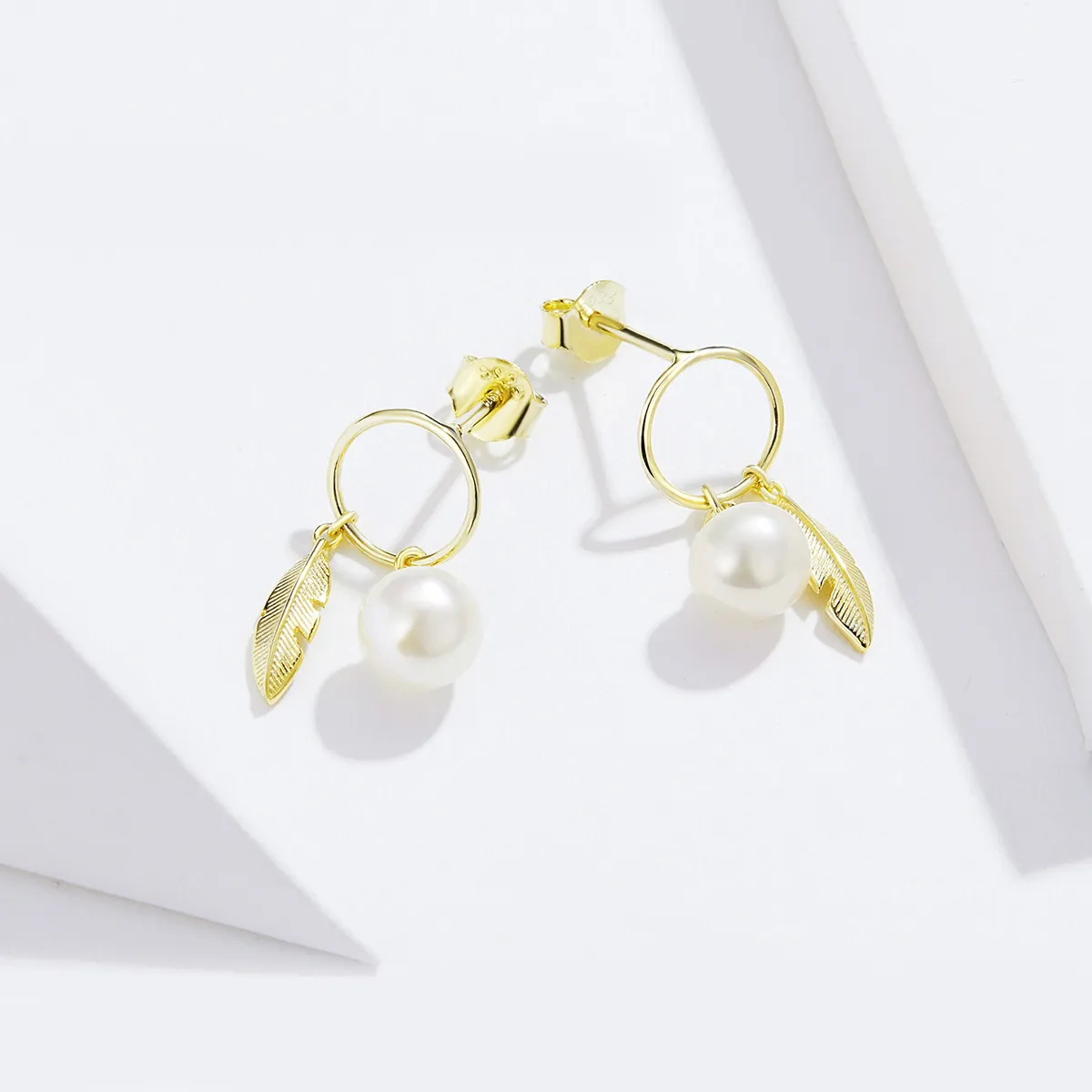 Pandora Style Gold-Plated Look Forward To Hanging Earrings - SCE671