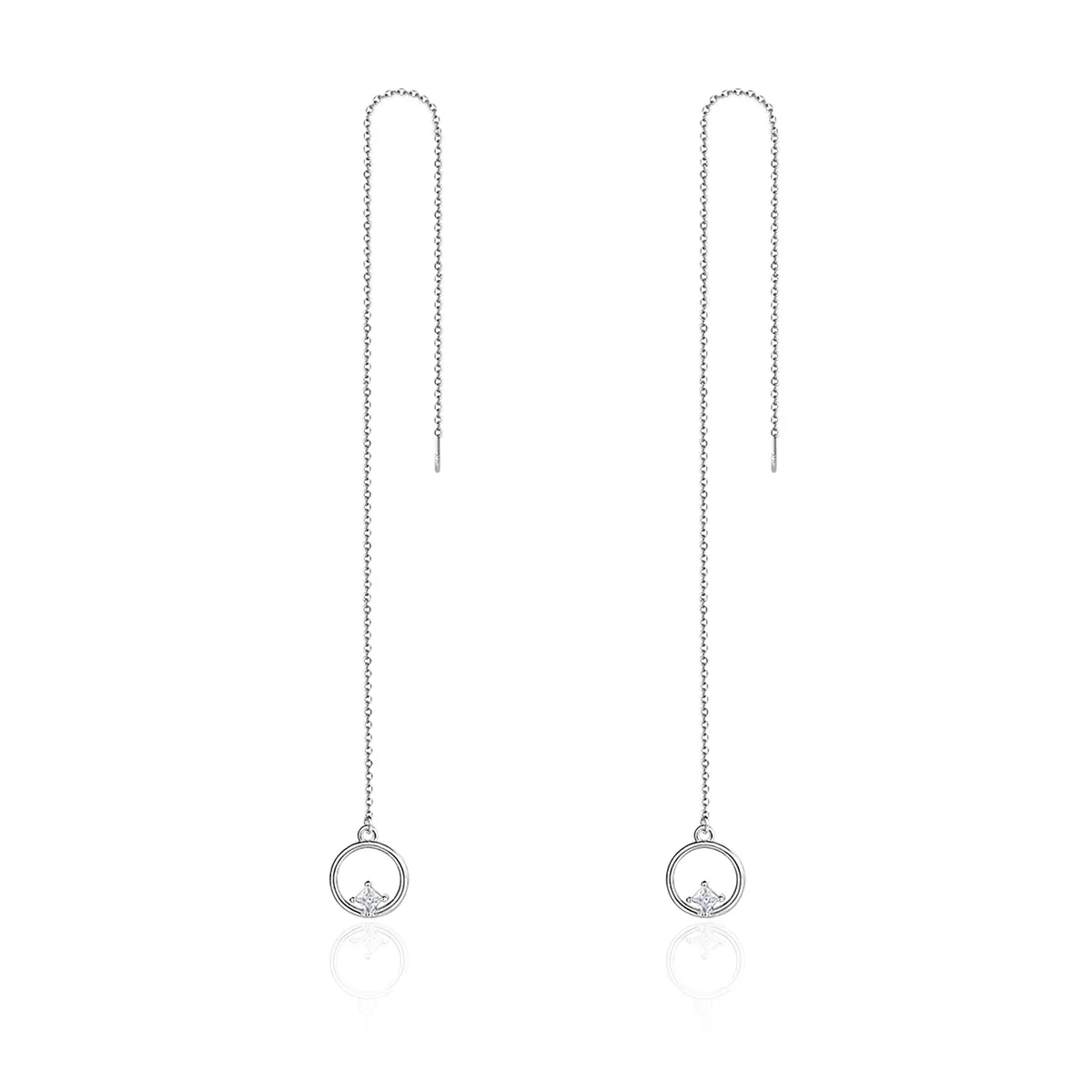 pandora style silver always affectionate hanging earrings sce080