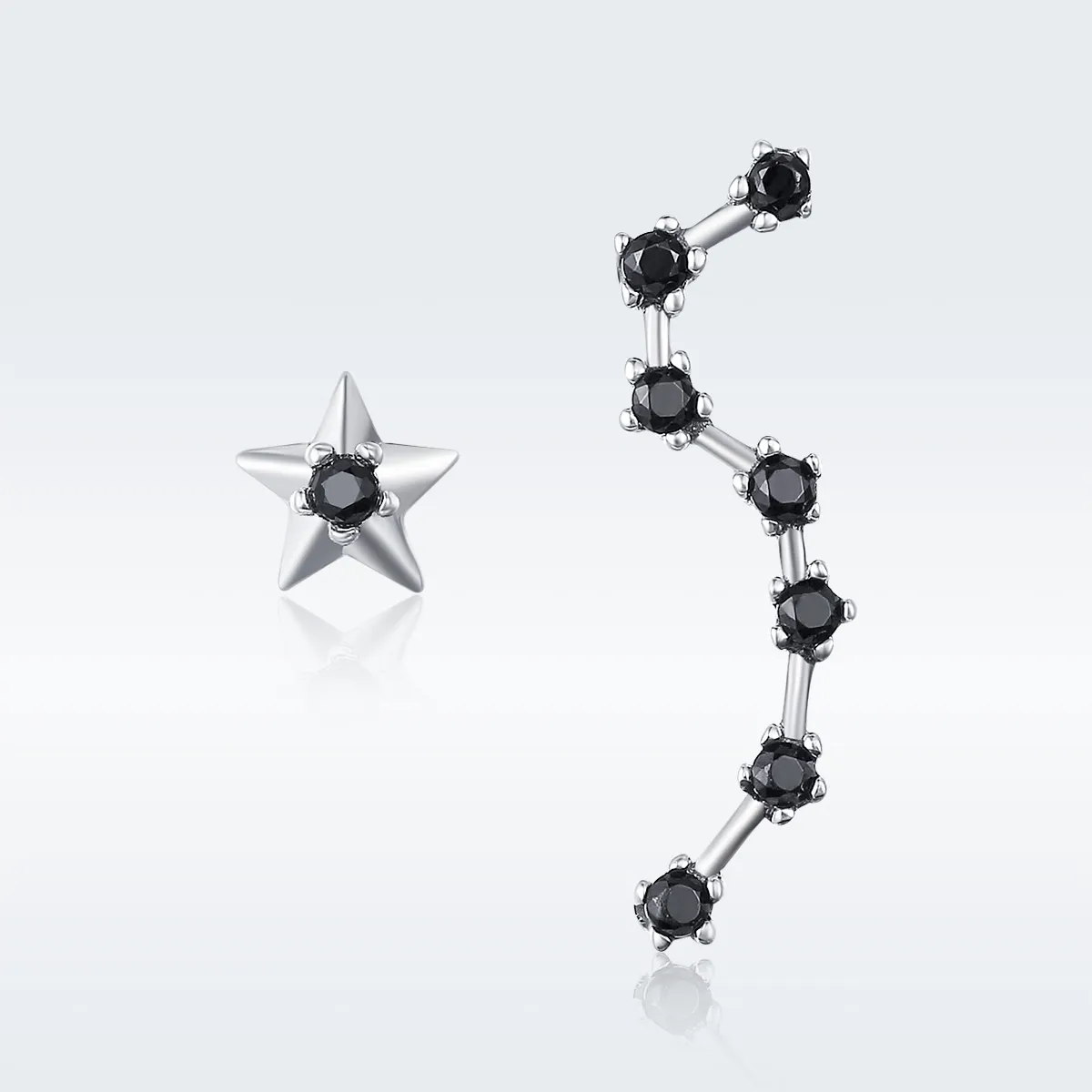 Pandora Style Silver Big Dipper Stud Earrings - SCE166