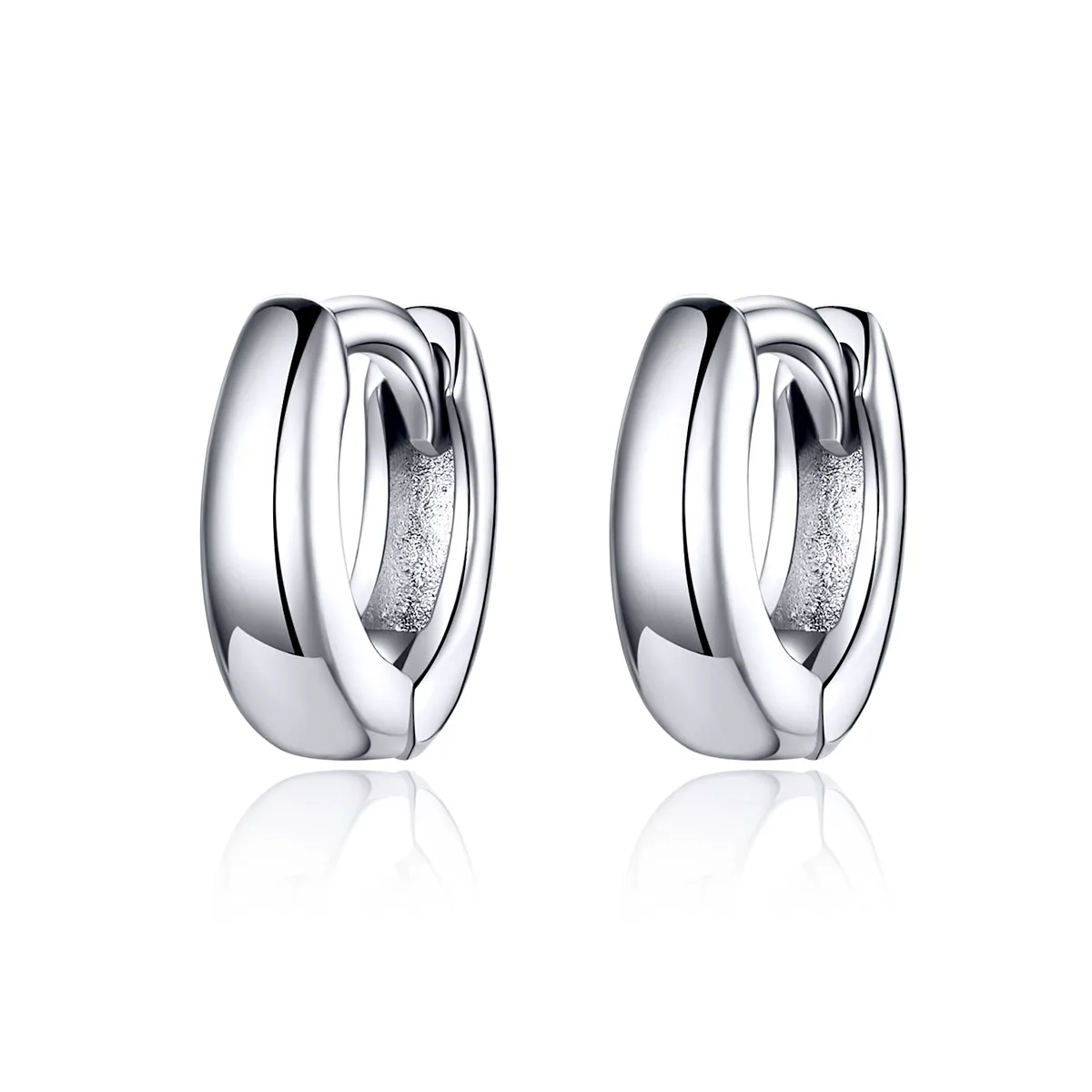 pandora style silver simple dream hoop earrings sce552