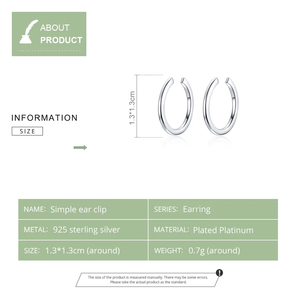 Pandora Style Silver Simple Hoop Earrings - SCE647