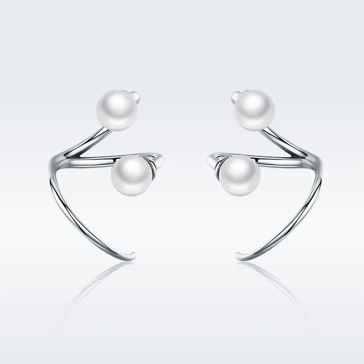 Pandora Style Silver Tender You Stud Earrings - SCE306