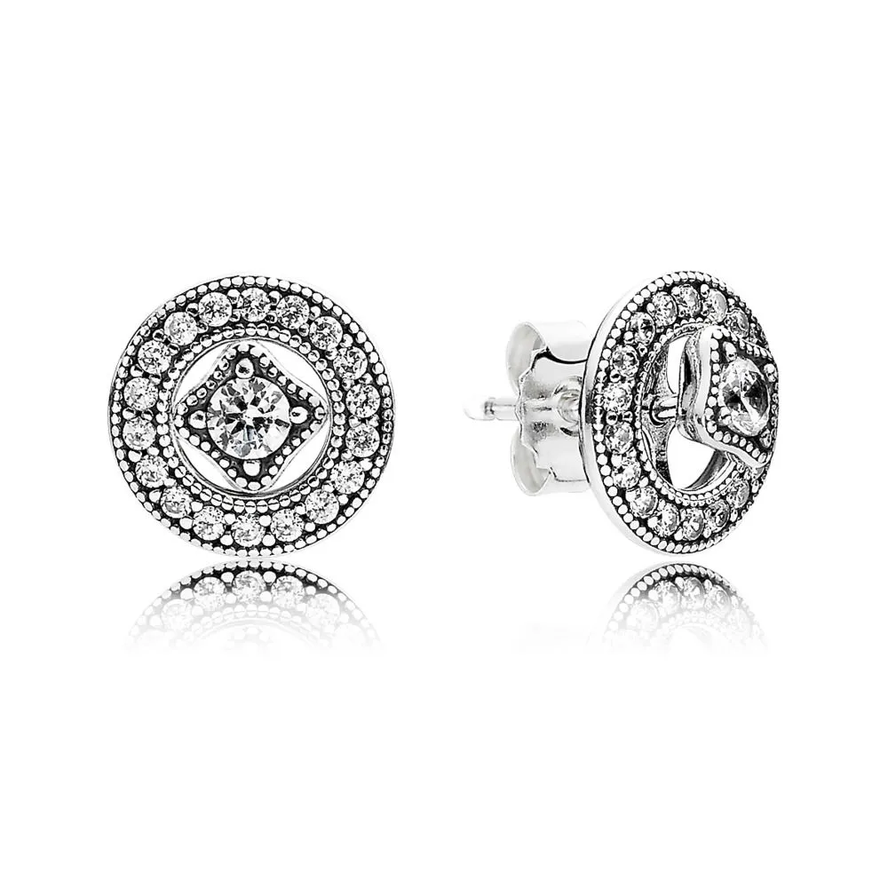 PANDORA Vintage Allure Stud Earrings - 290721CZ