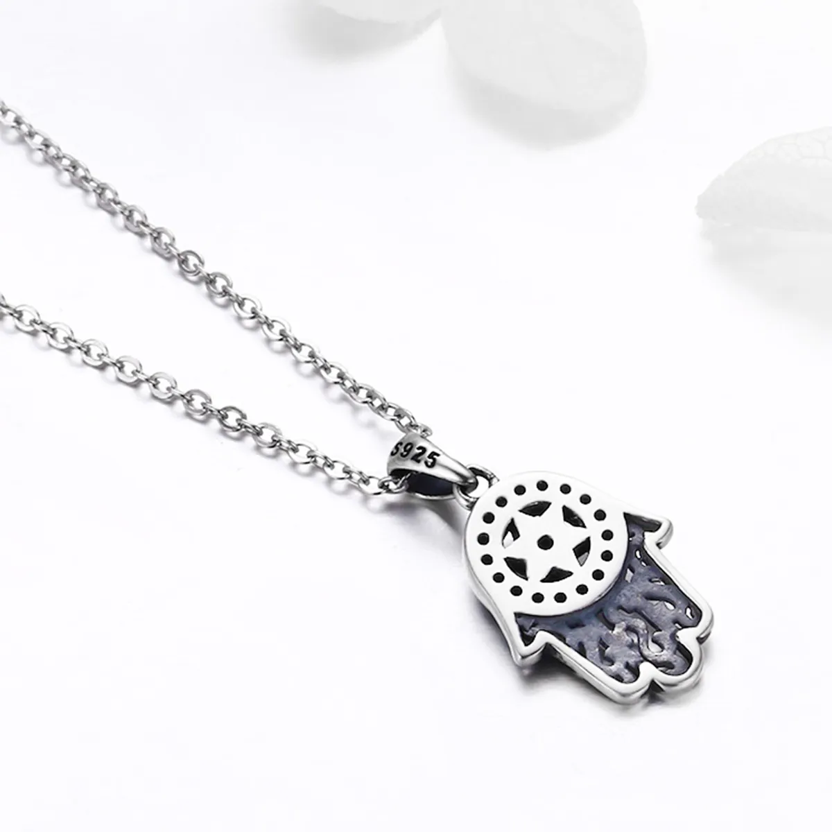 Pandora Style Silver Fatima's Guarding Necklace - SCN264