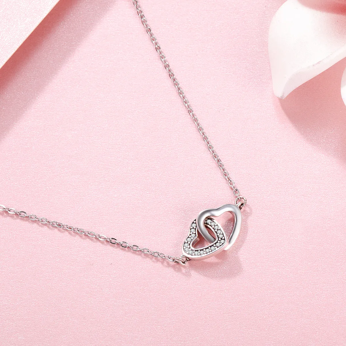 Pandora Style Silver Heart and Soul Necklace - SCN181