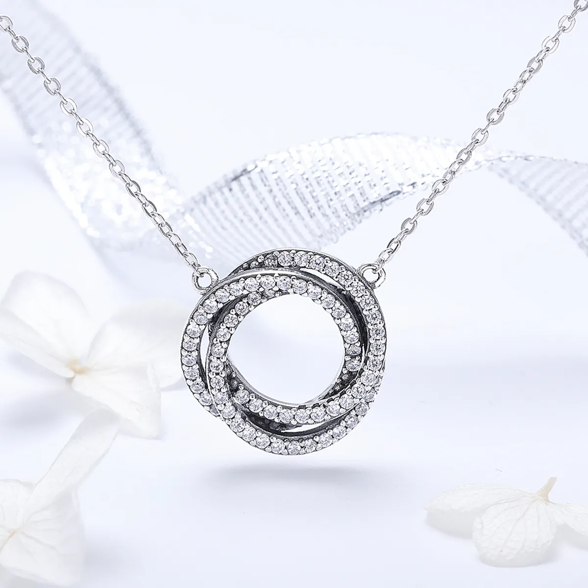 Pandora Style Silver Minimalism Necklace - SCN259