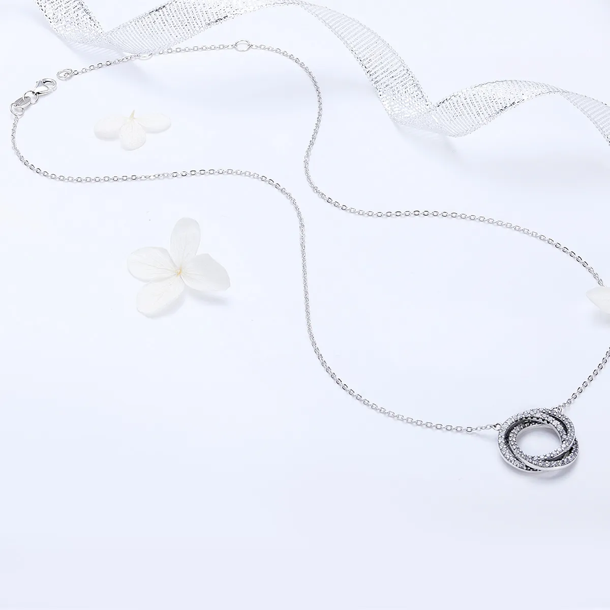 Pandora Style Silver Minimalism Necklace - SCN259