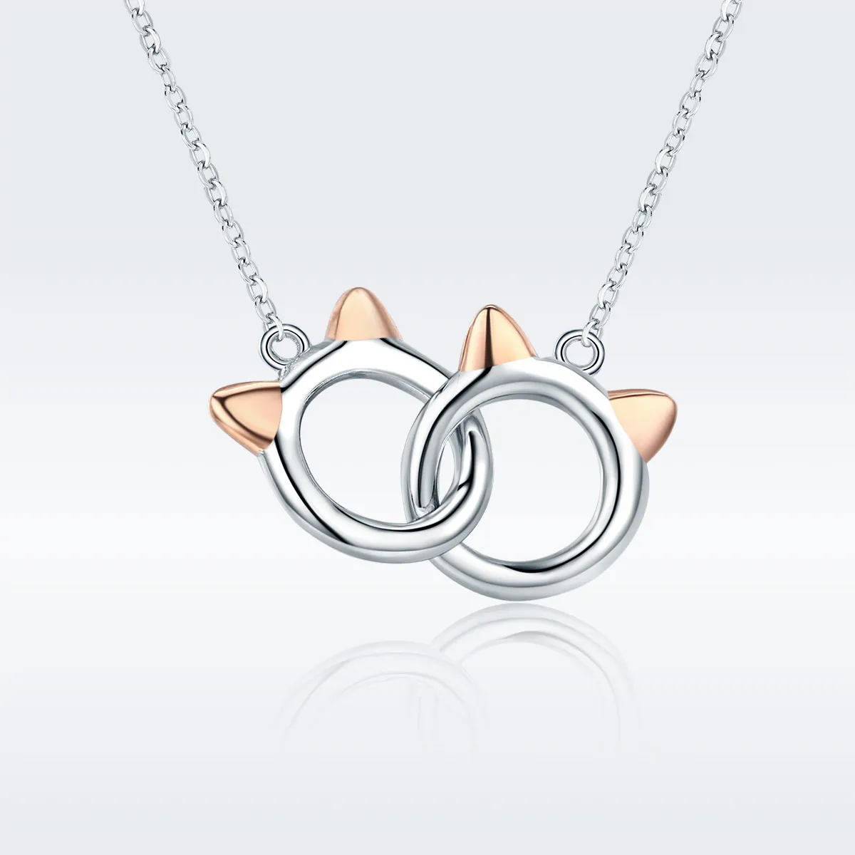 Pandora Style Silver Pet Cat Necklace - SCN252