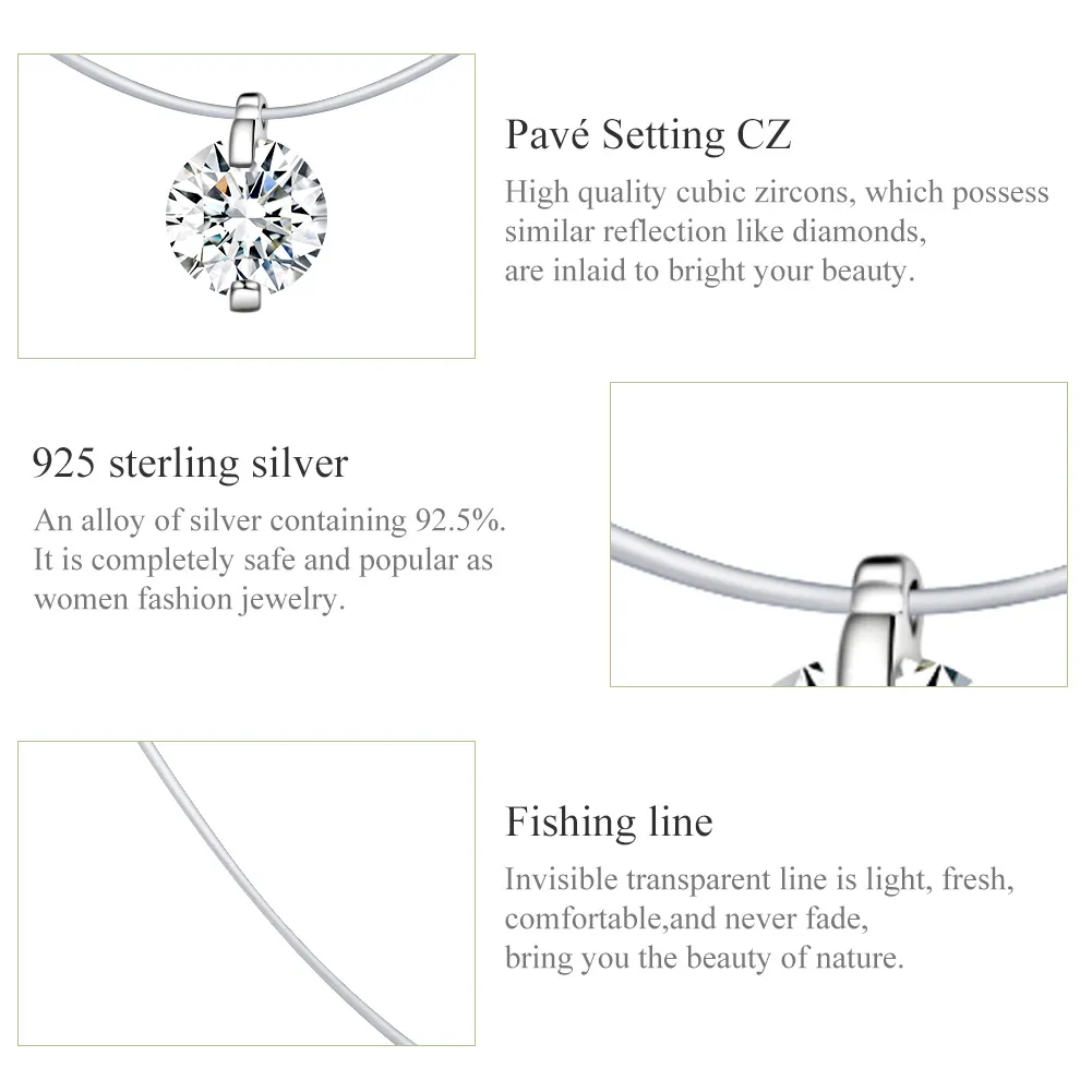 Pandora Style Silver Pure Necklace - SCN332