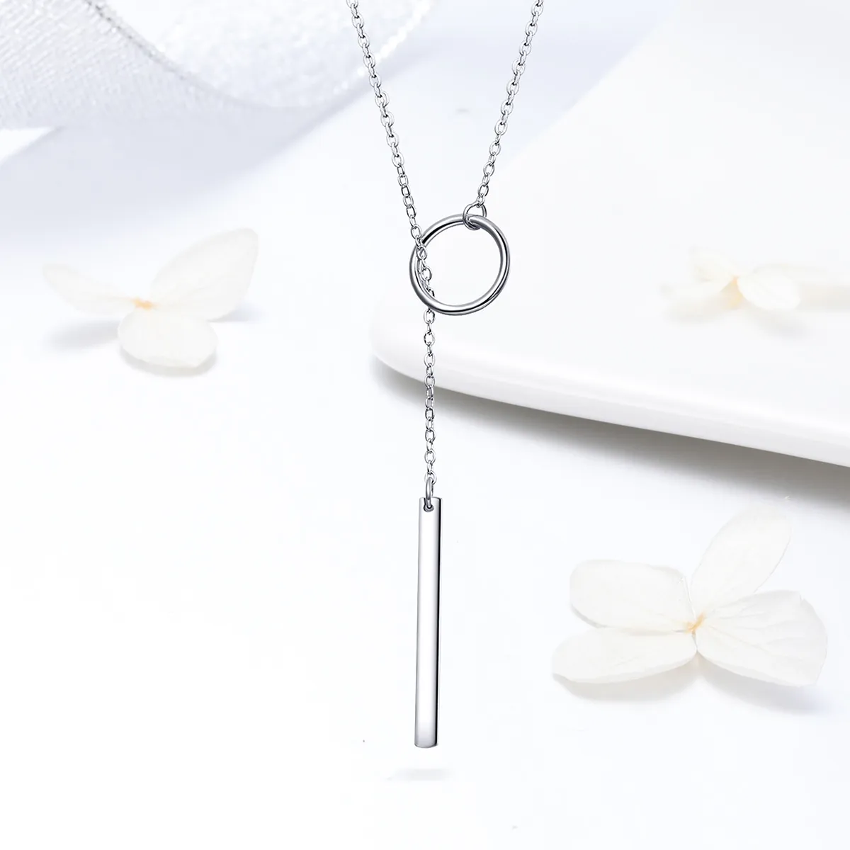 Pandora Style Silver Simple Necklace - SCN304