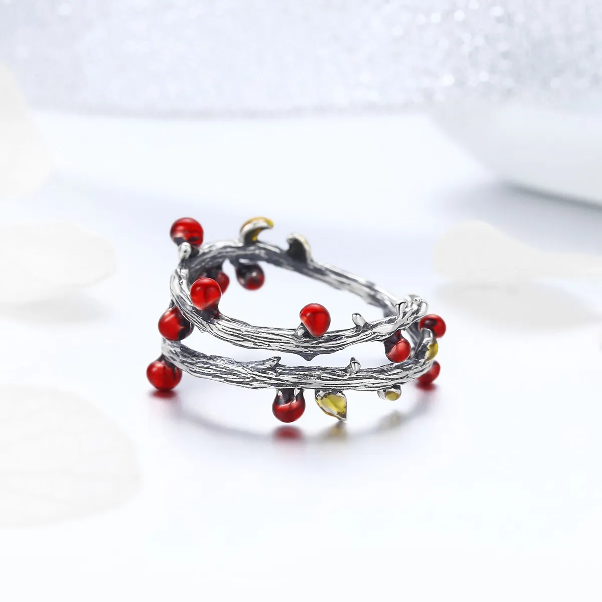 Pandora Style Silver Autumn Colors Ring - SCR442