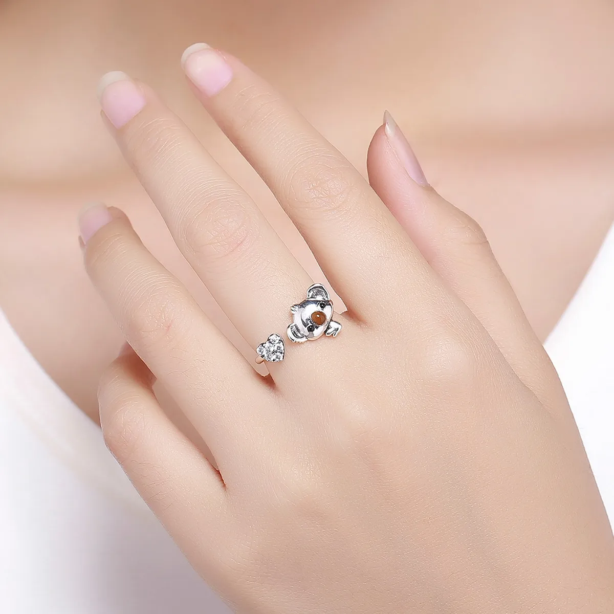 Pandora Style Silver Cute Fairy Ring - SCR355