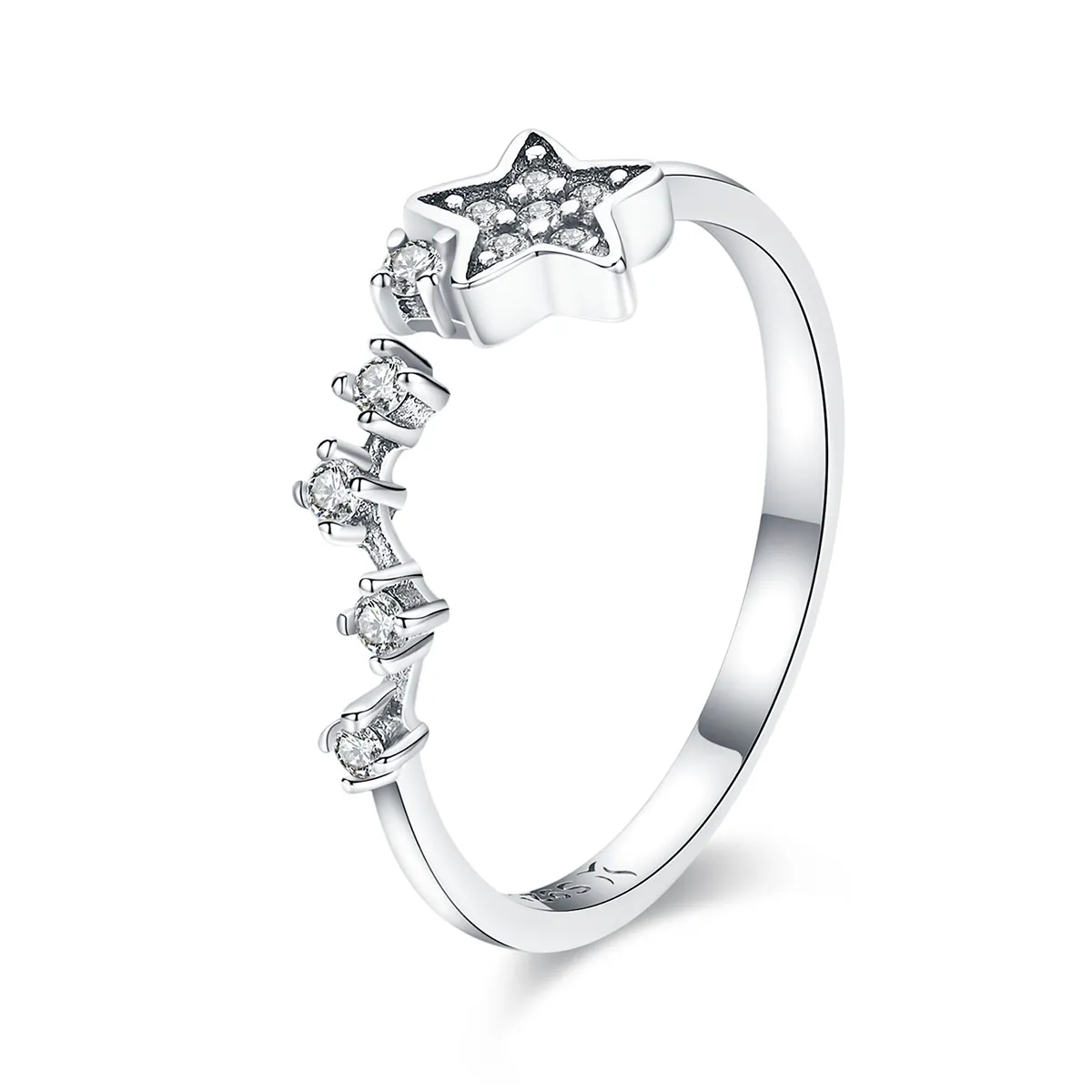 pandora style silver secret of stars ring scr440