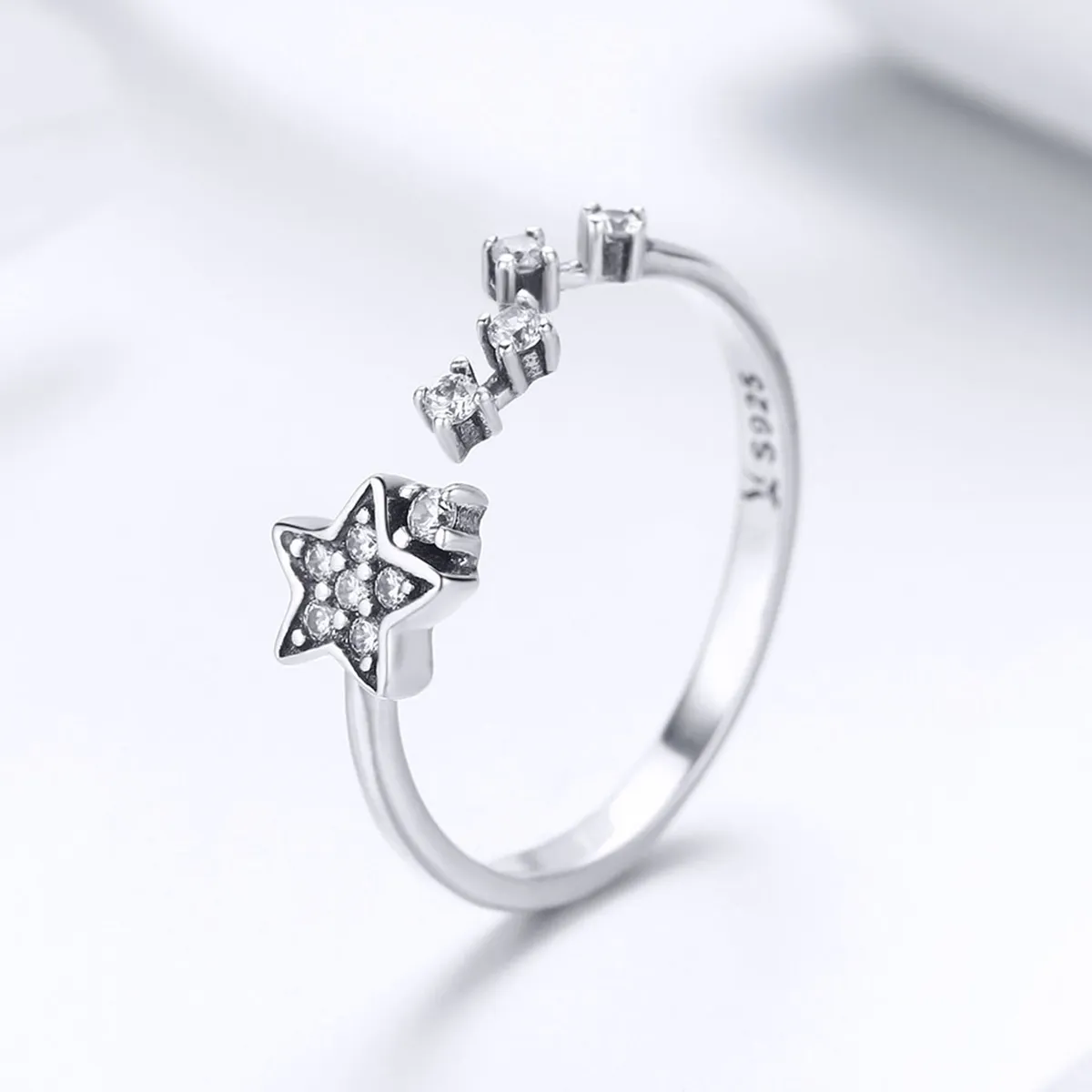 Pandora Style Silver Secret of Stars Ring - SCR440