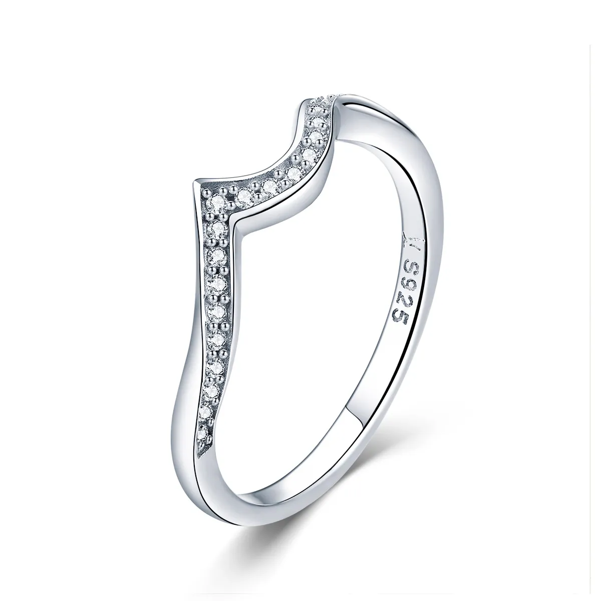 pandora style silver sharp ring scr469