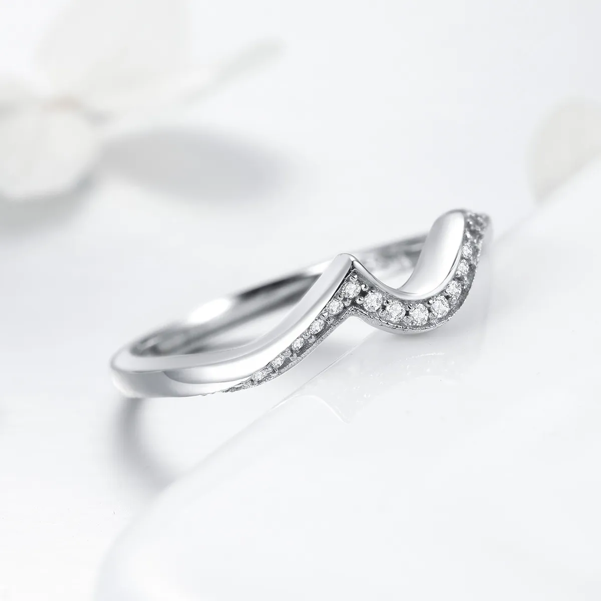 Pandora Style Silver Sharp Ring - SCR469