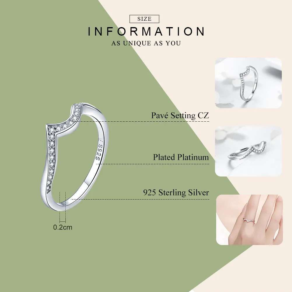 Pandora Style Silver Sharp Ring - SCR469