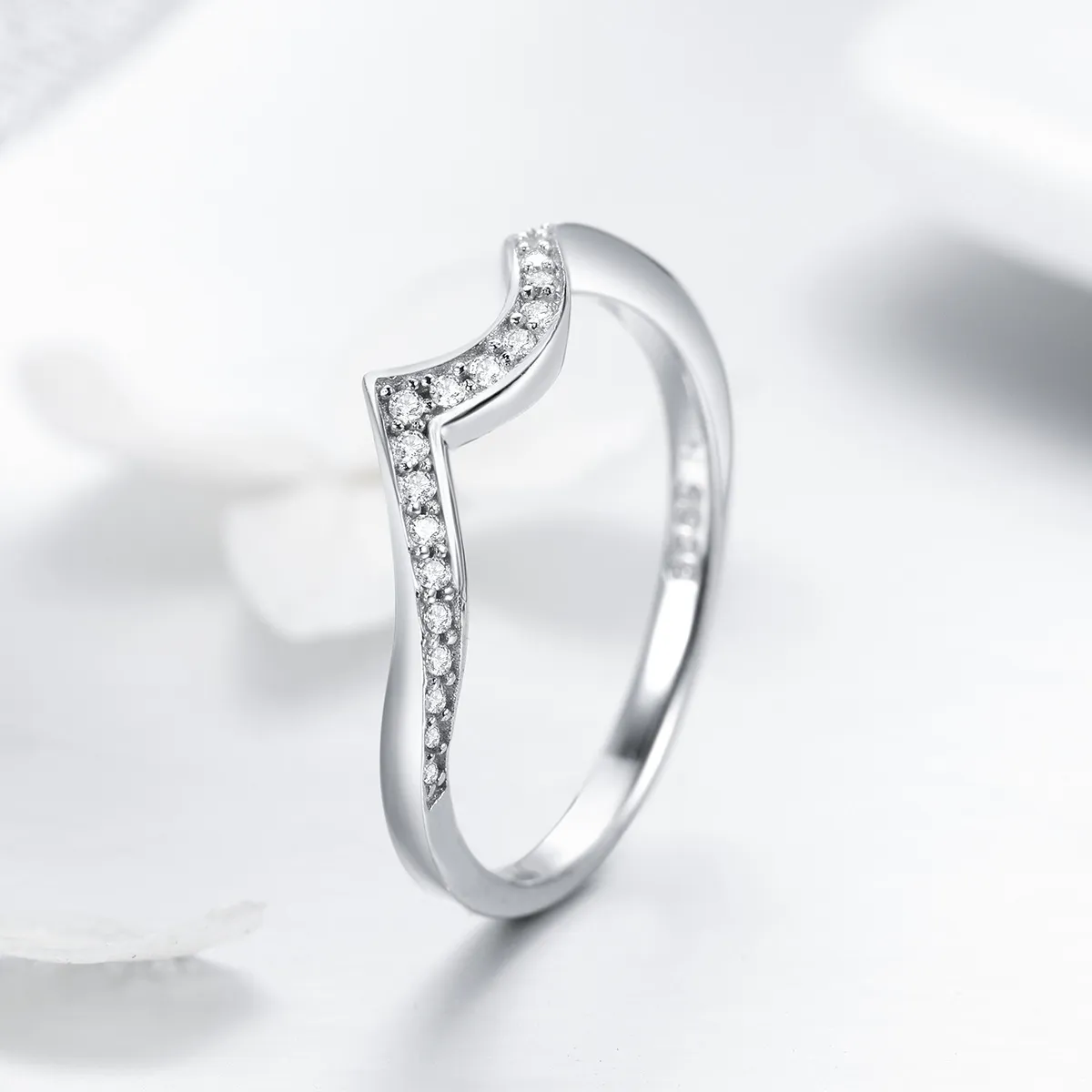 Pandora Style Silver Sharp Ring - SCR469