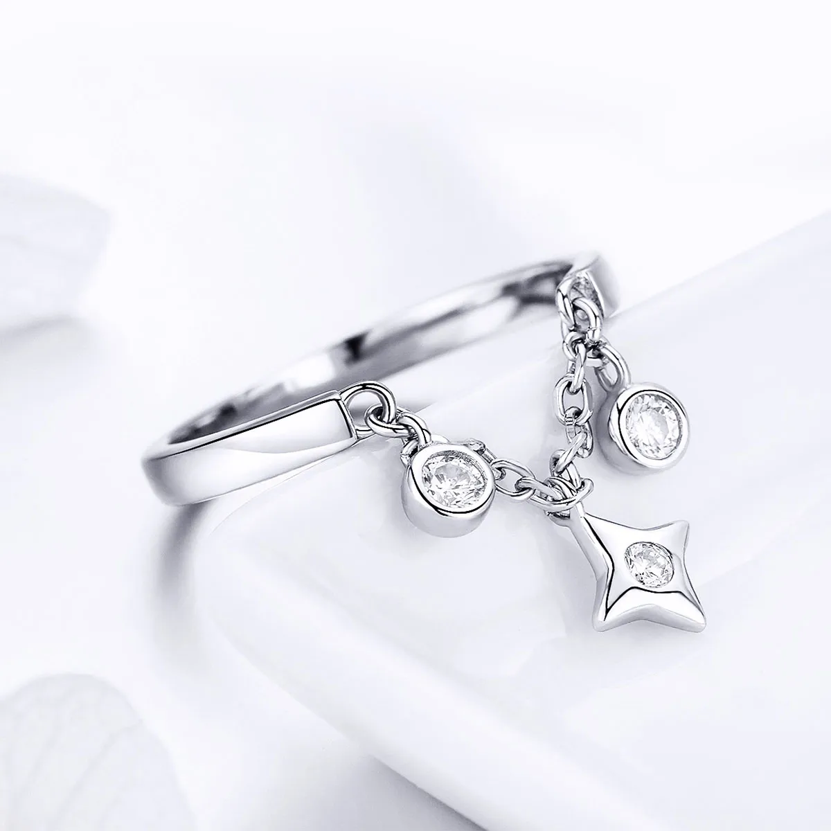 Pandora Style Silver Starry Sky Ring - SCR408