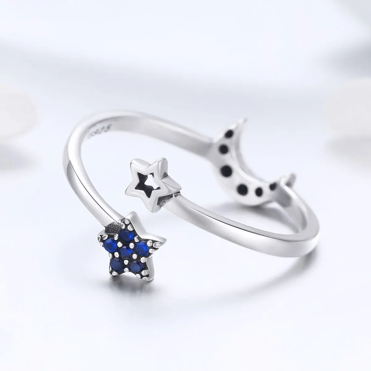 Pandora Style Silver Starry Sky Ring - SCR437