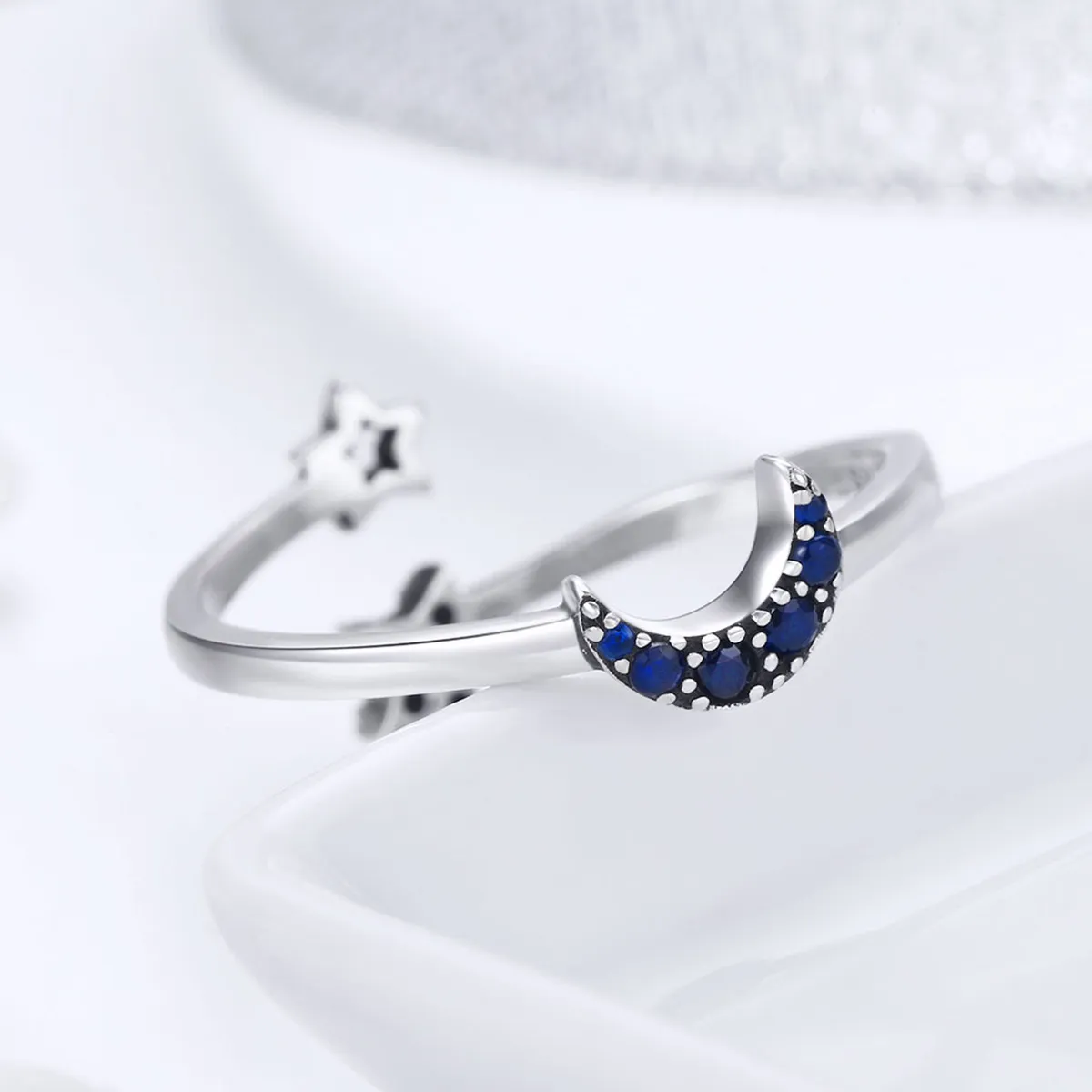 Pandora Style Silver Starry Sky Ring - SCR437