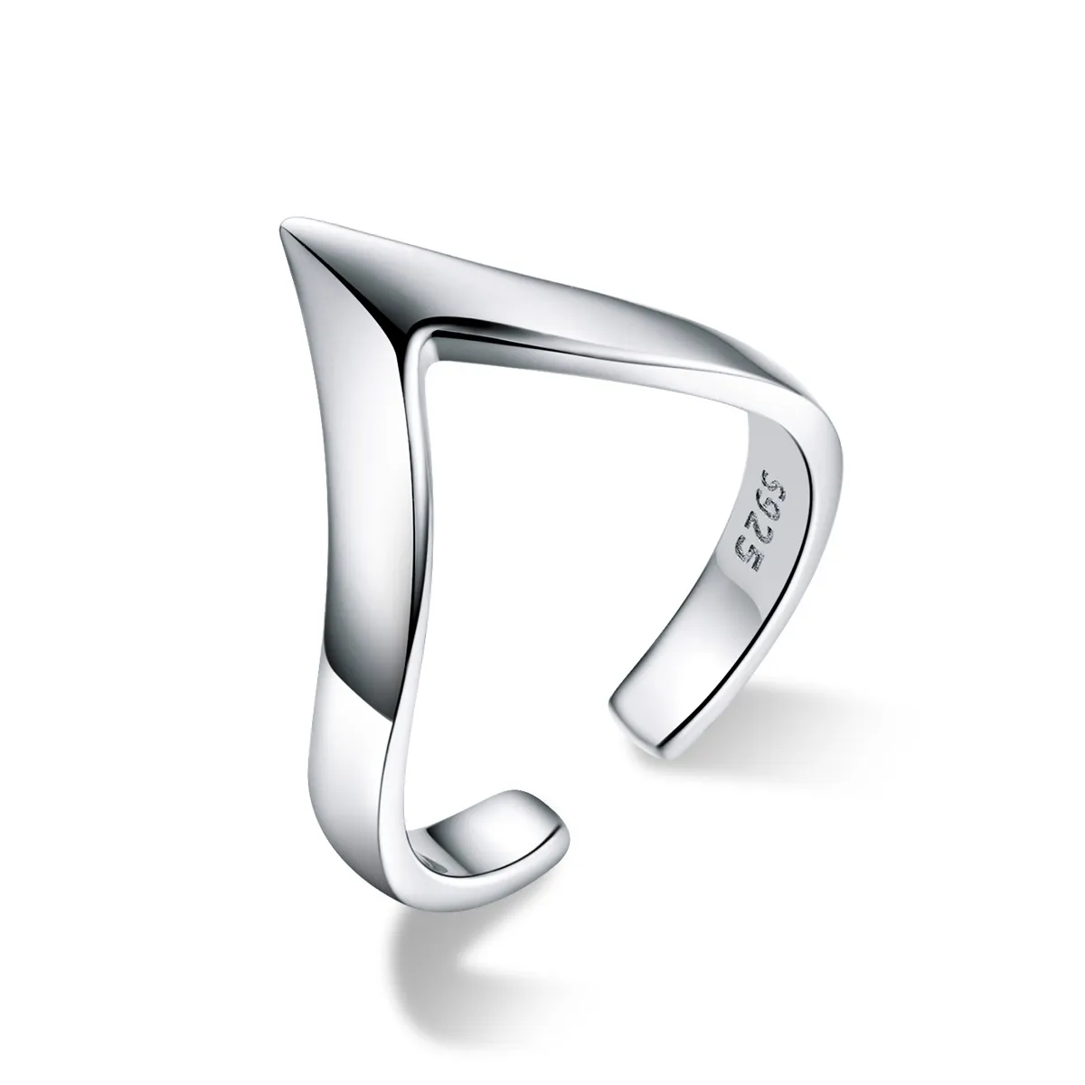 Pandora Style Silver Wishbone Ring - SCR470